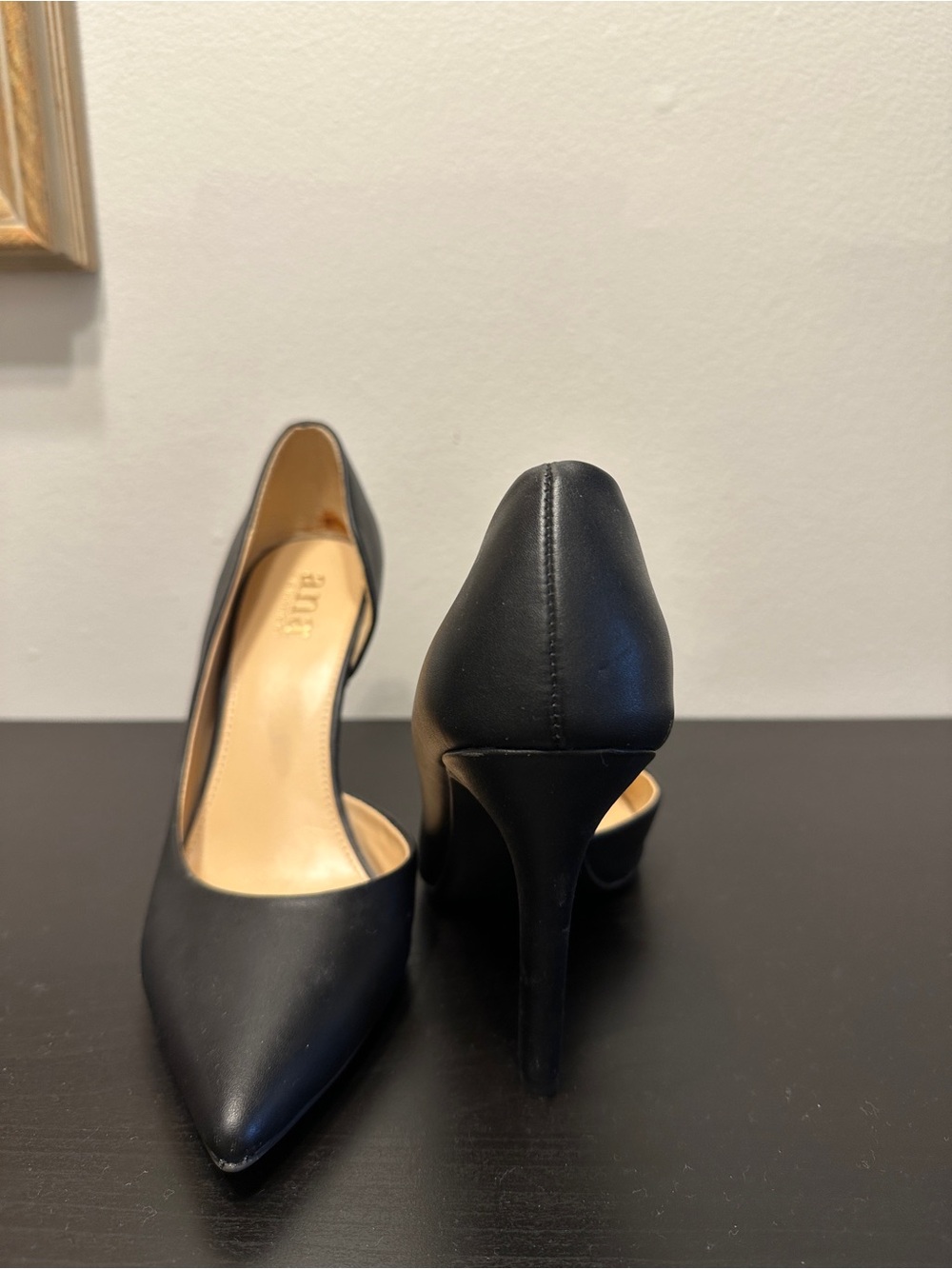 a.n.a Black Pointed Toe High Heel Pumps